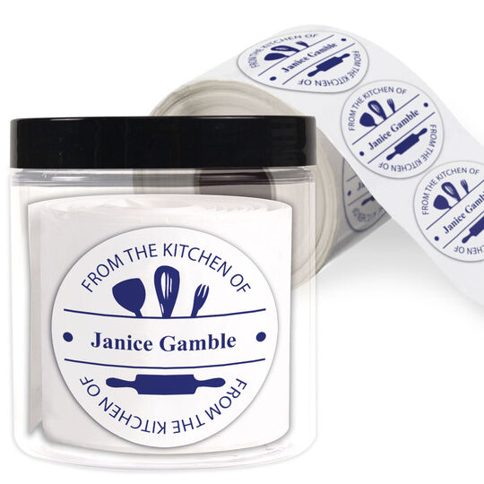 From the Kitchen Round Stickers